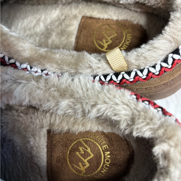 White Mountain Icebin Faux Fur Slipper Clog Dark Chocolate Size 9 - Picture 8 of 9